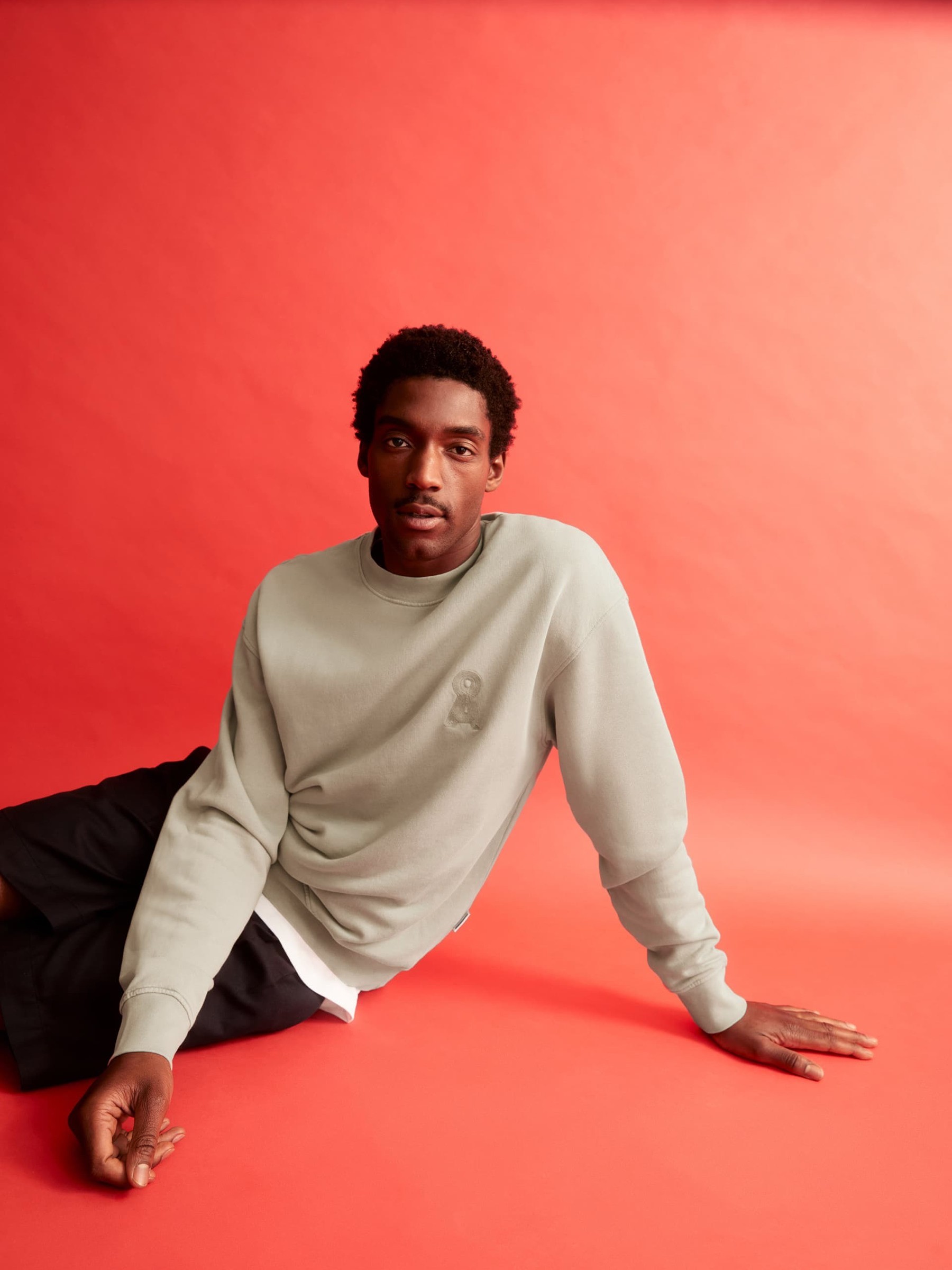 Pullover Emaal Crewneck Gmt Dye seagreen washed Armedangels
