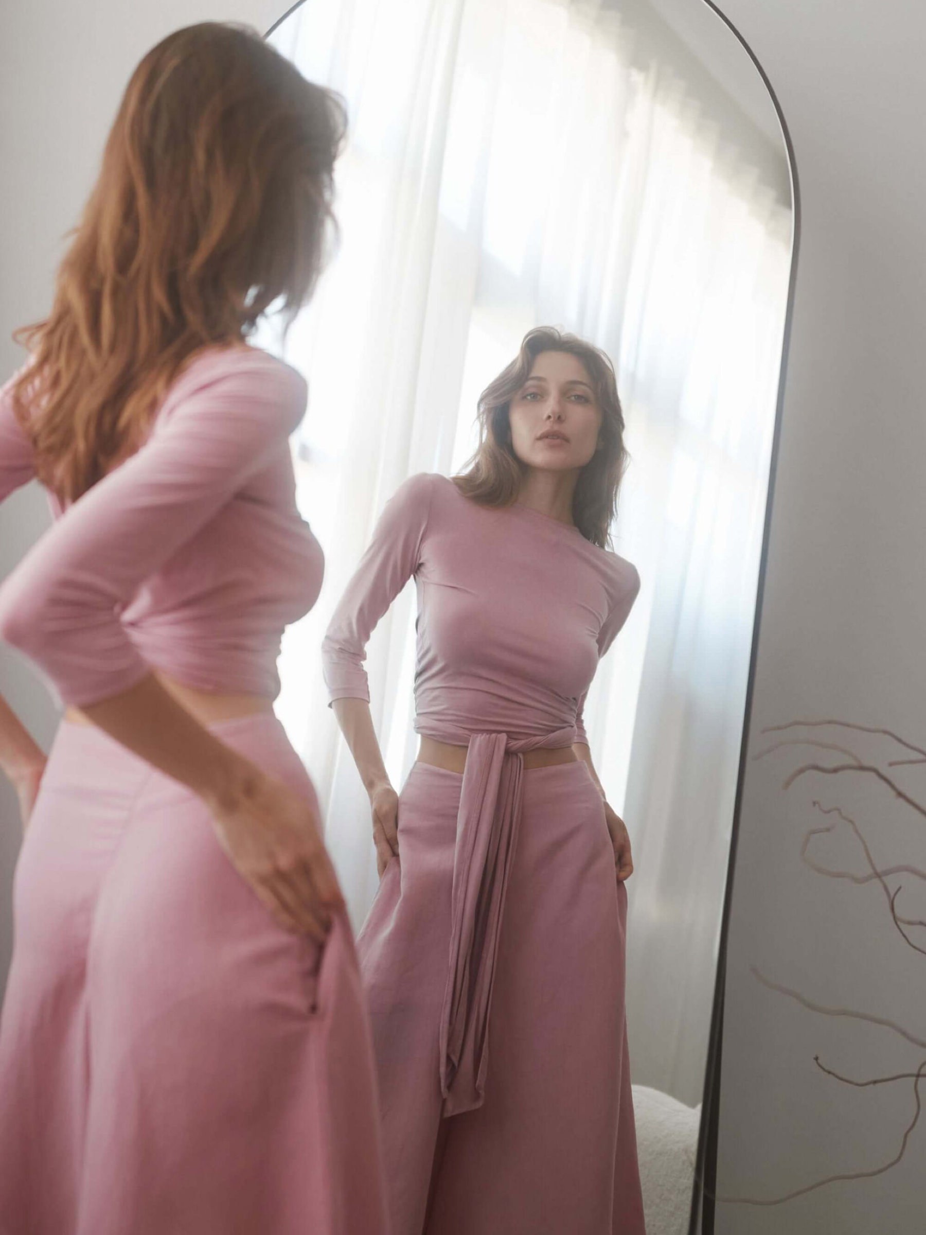 Longsleeve Wrap Top rose Cossac