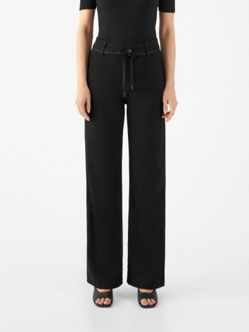 Jeans Hose Dew Flared French Pocket stay black Dawn Denim