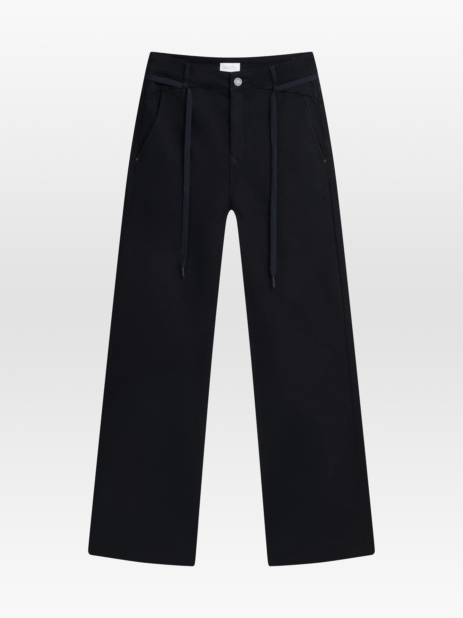 Jeans Hose Dew Flared French Pocket stay black Dawn Denim