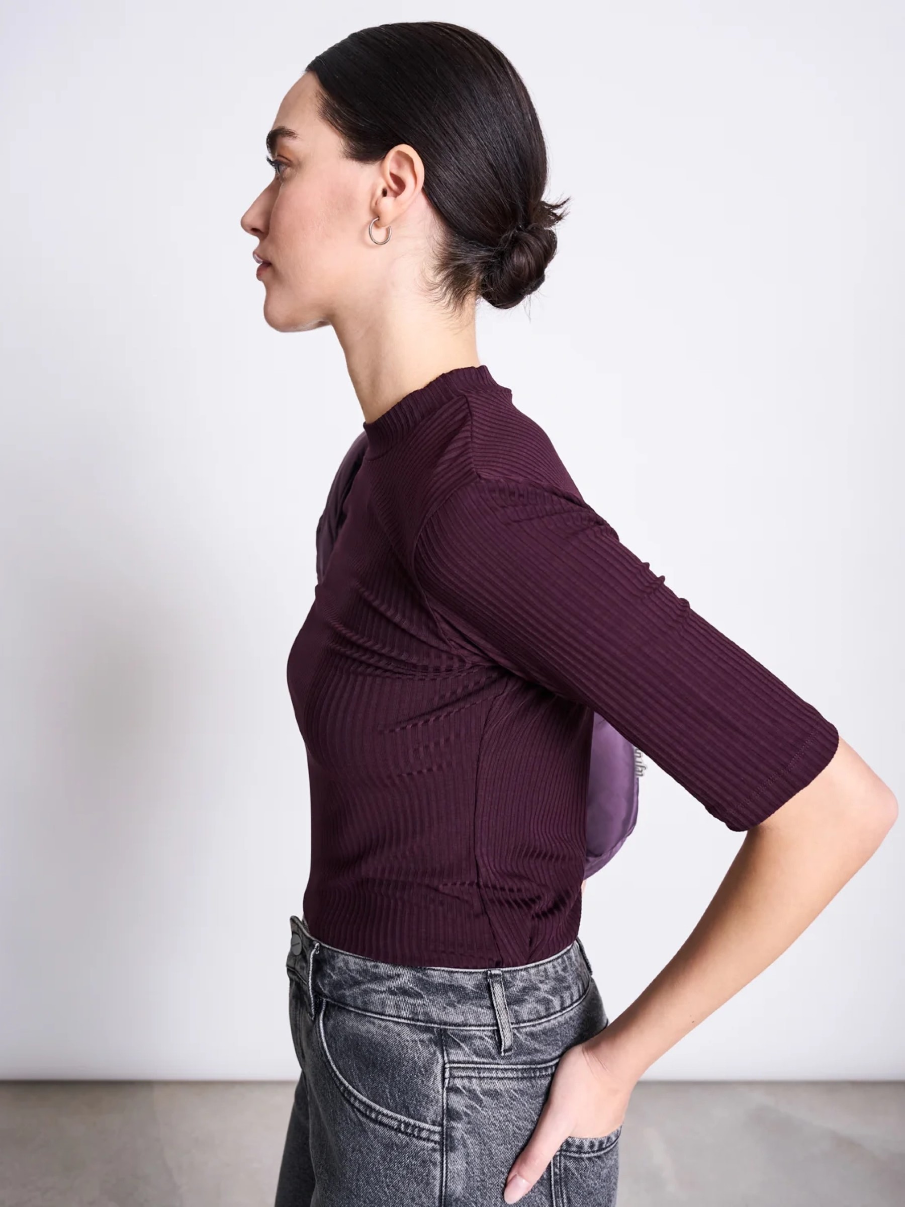 T-Shirt Nina Rib cherry lacquer Jan 'n June