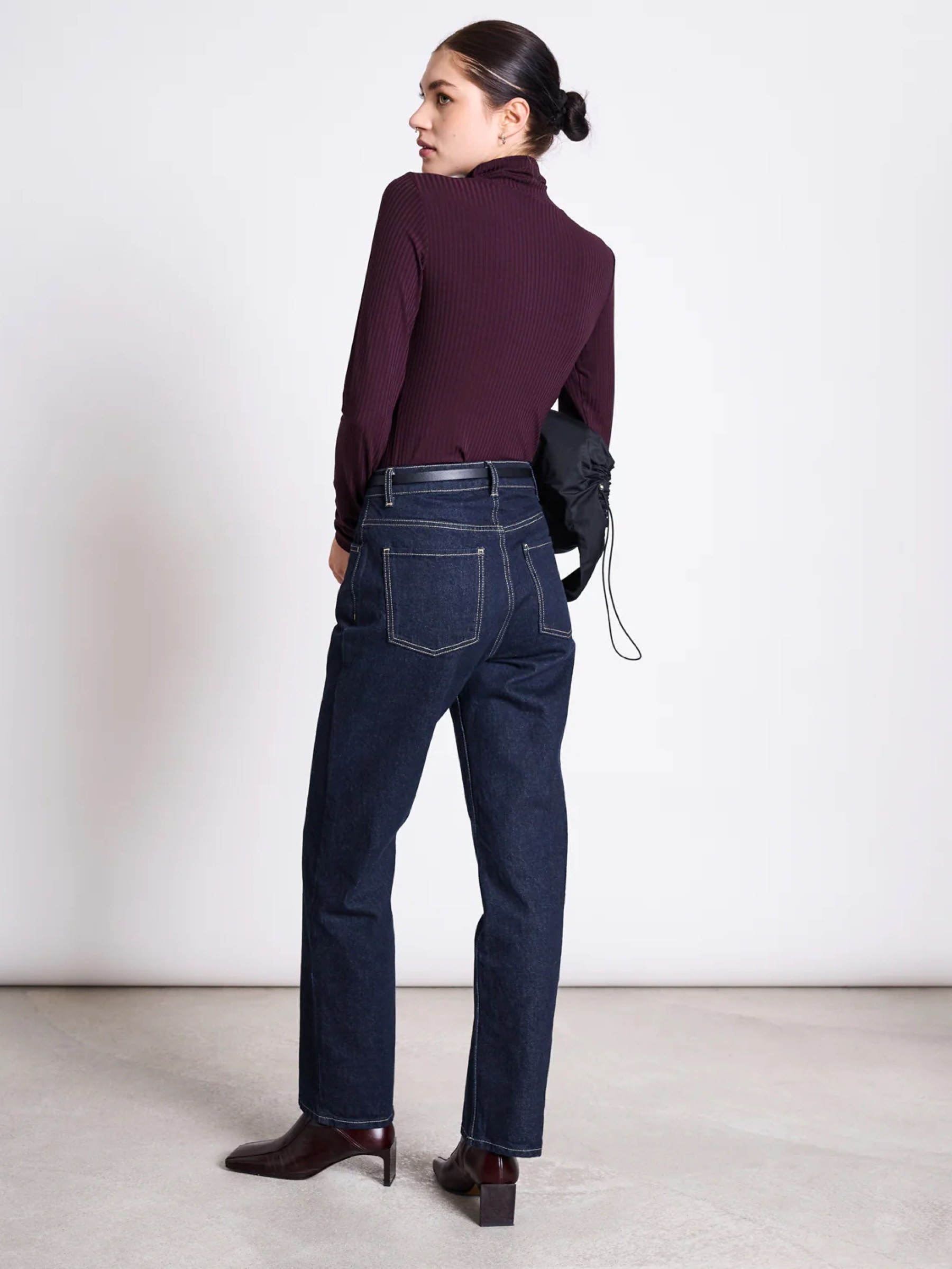 Longsleeve Turtleneck Sweater Mio cherry lacquer Jan 'n June