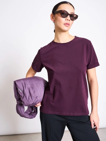 Brushed T-Shirt Boy cherry lacquer Jan 'n June