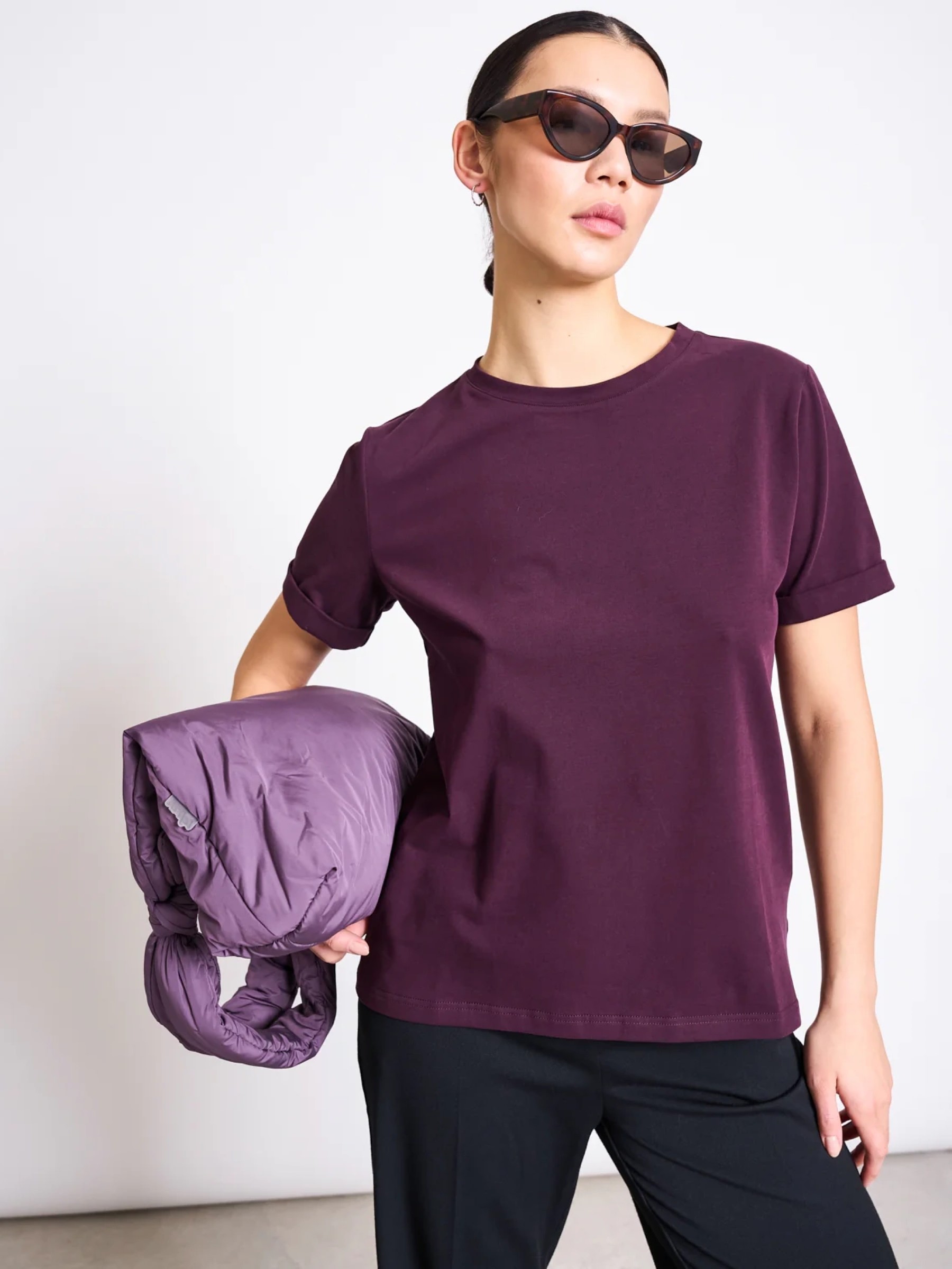 Brushed T-Shirt Boy cherry lacquer Jan 'n June