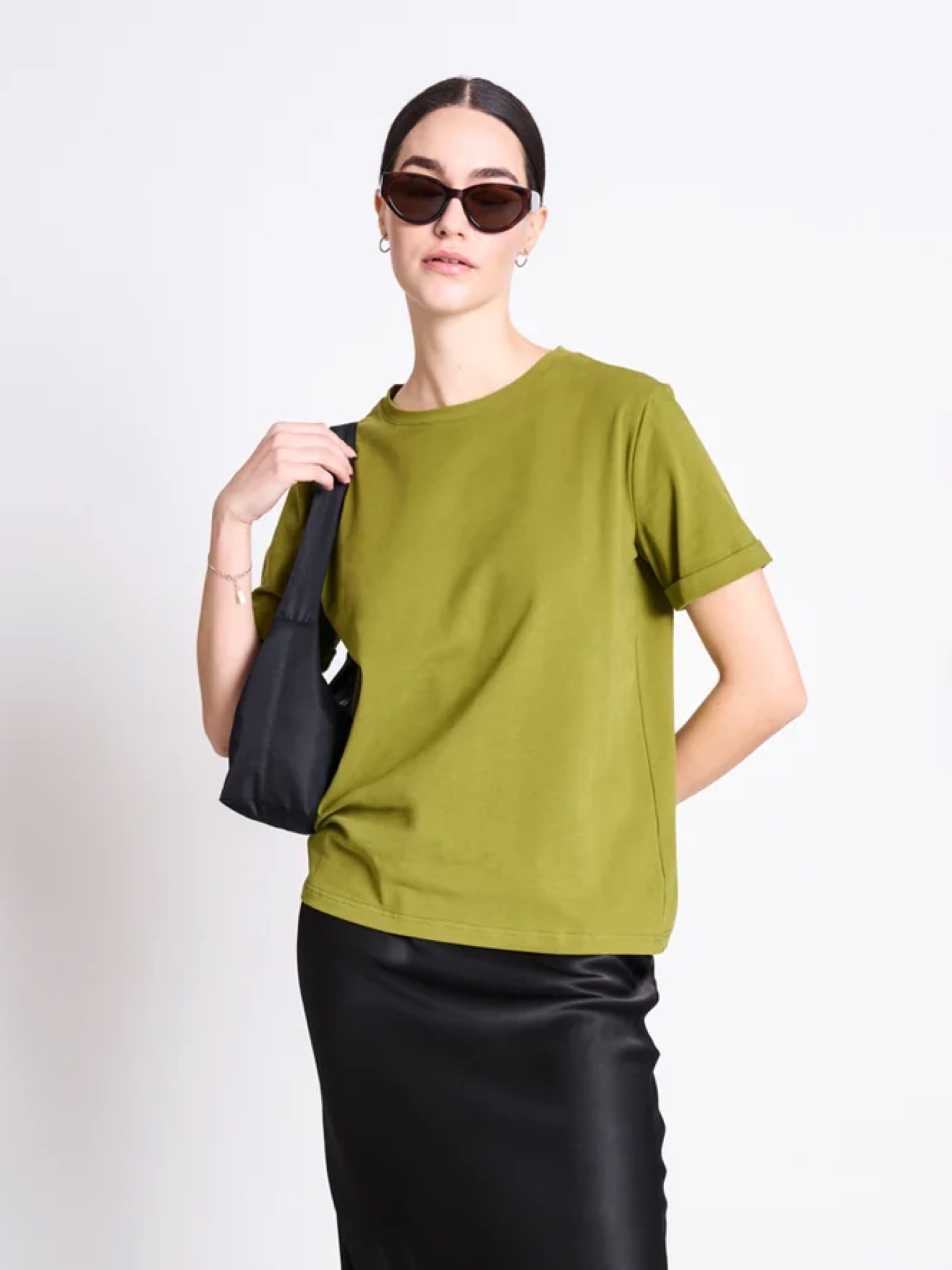 Brushed T-Shirt Boy woody olive Jan 'n June