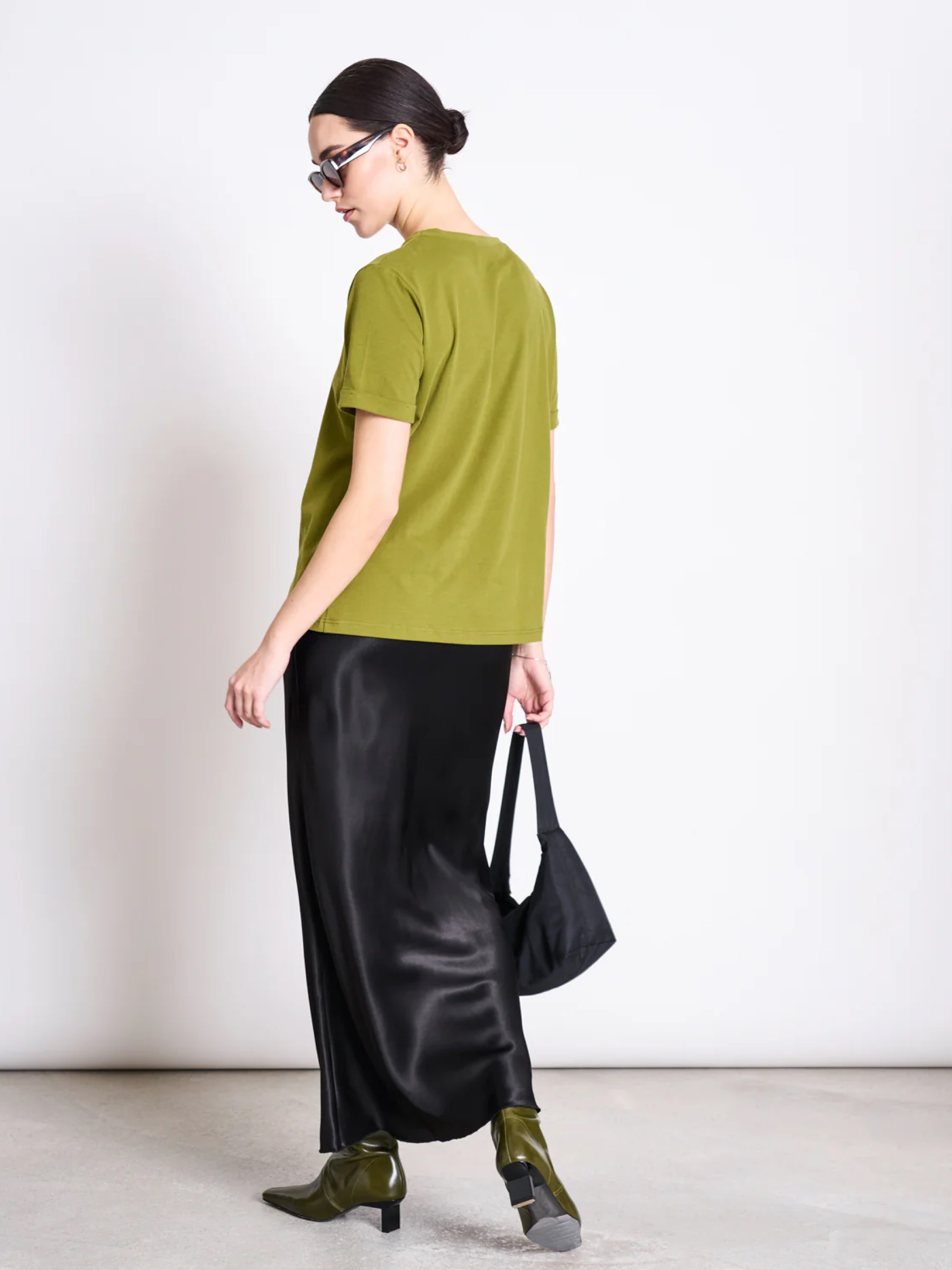 Brushed T-Shirt Boy woody olive Jan 'n June