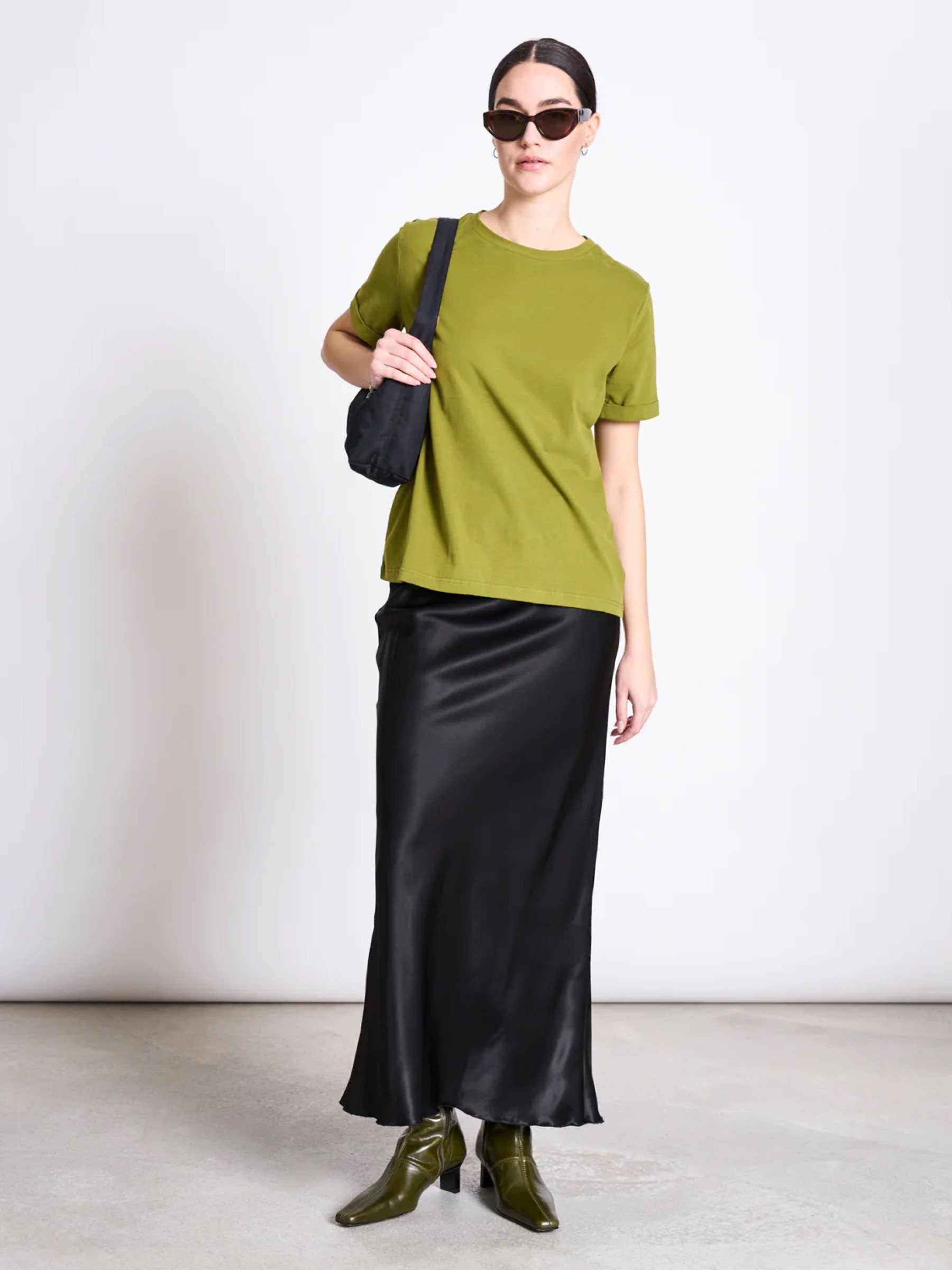 Brushed T-Shirt Boy woody olive Jan 'n June