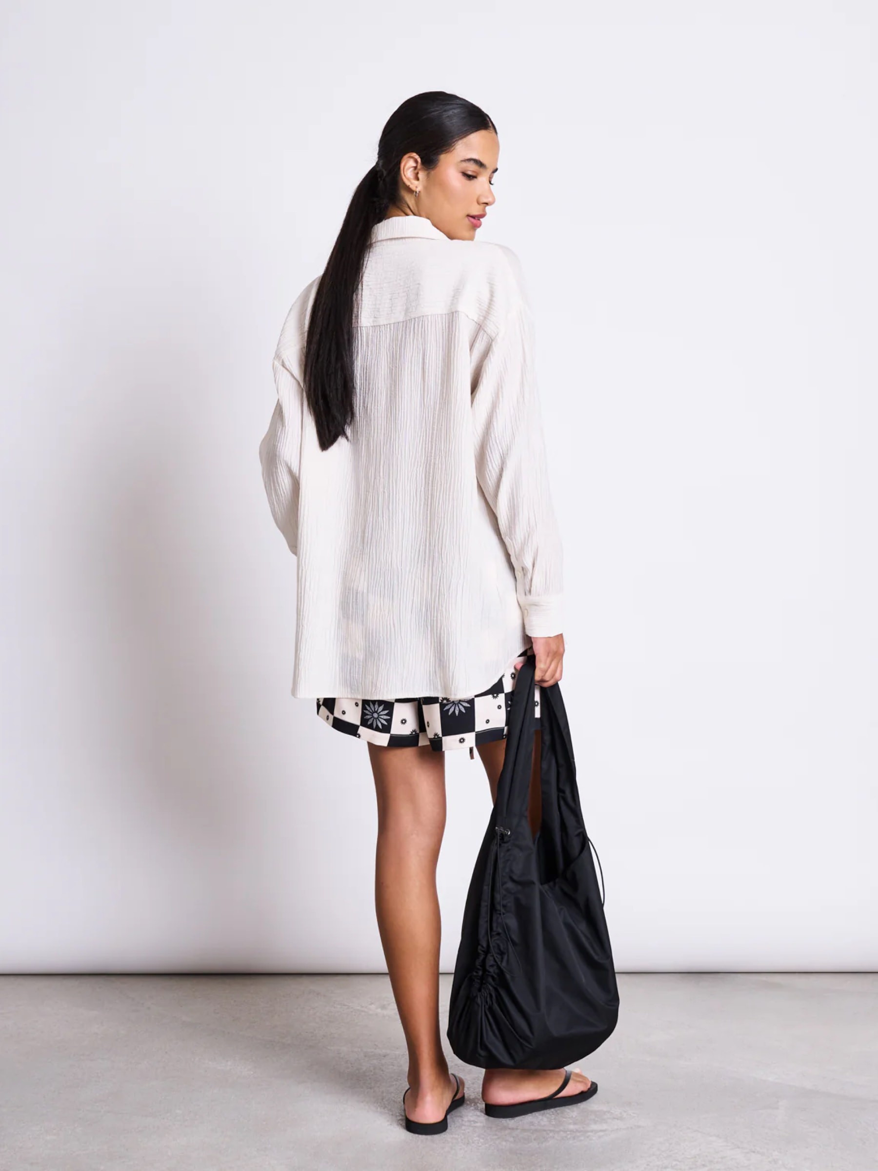 Bluse Crinkle Shirt Skur offwhite Jan 'n June