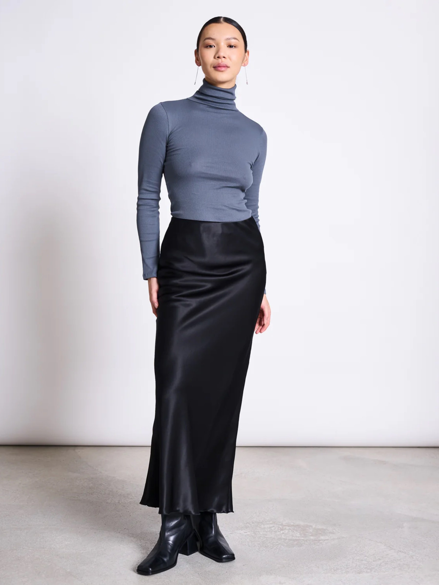 Rock Maxi Skirt Serin black Jan 'n June