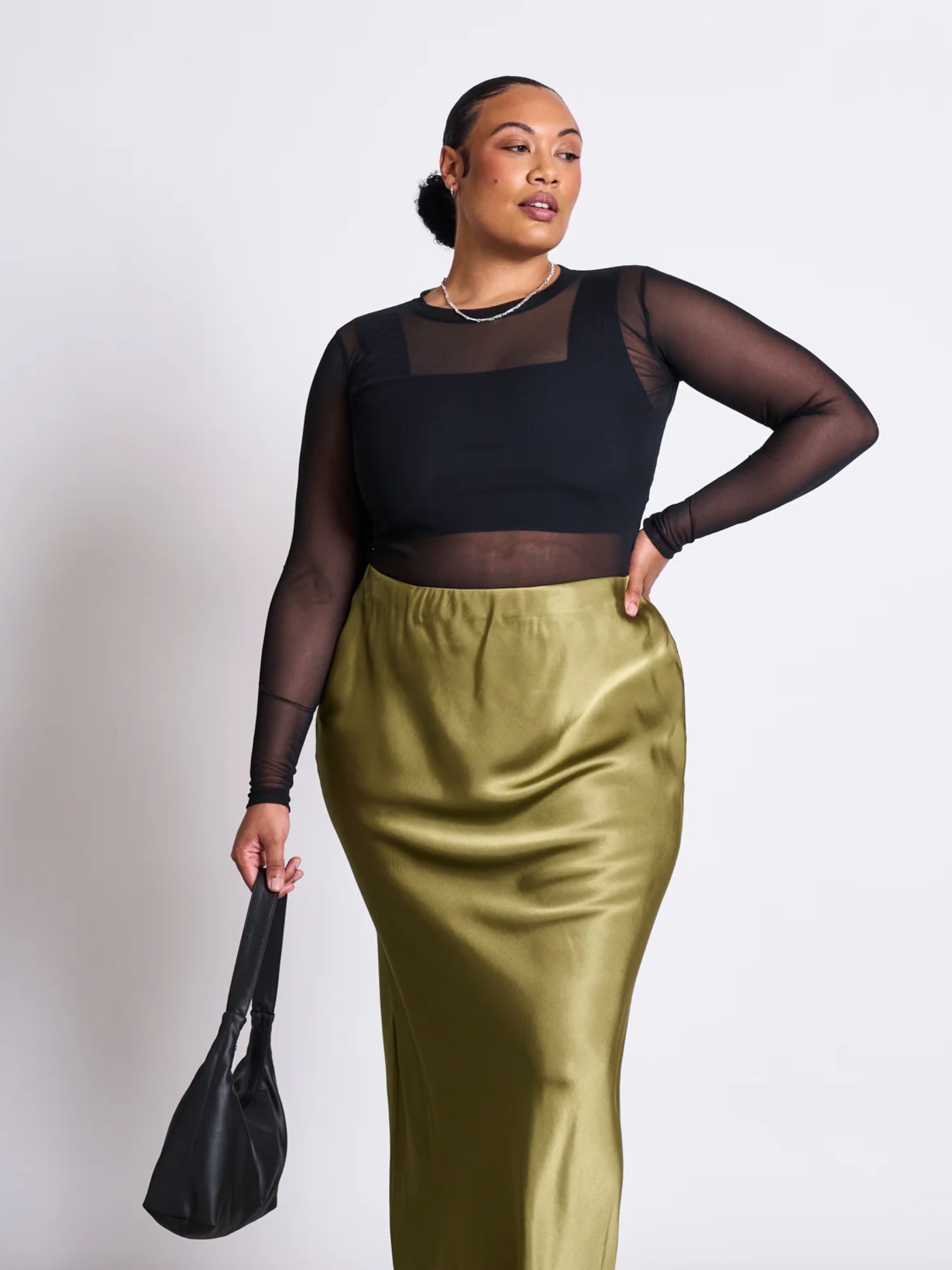Rock Maxi Skirt Serin woody olive Jan 'n June