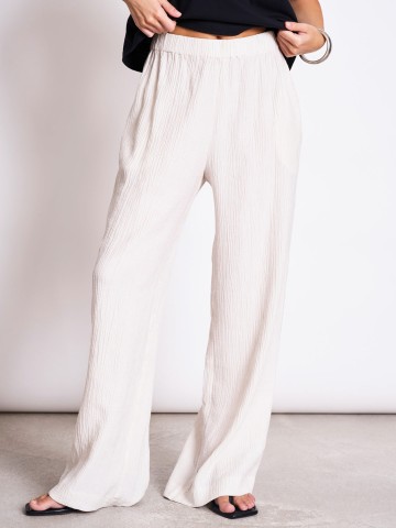 Hose Crinkle Pants Hava offwhite Jan 'n June