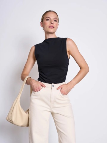 Ruffle Top Rafo black Jan 'n June