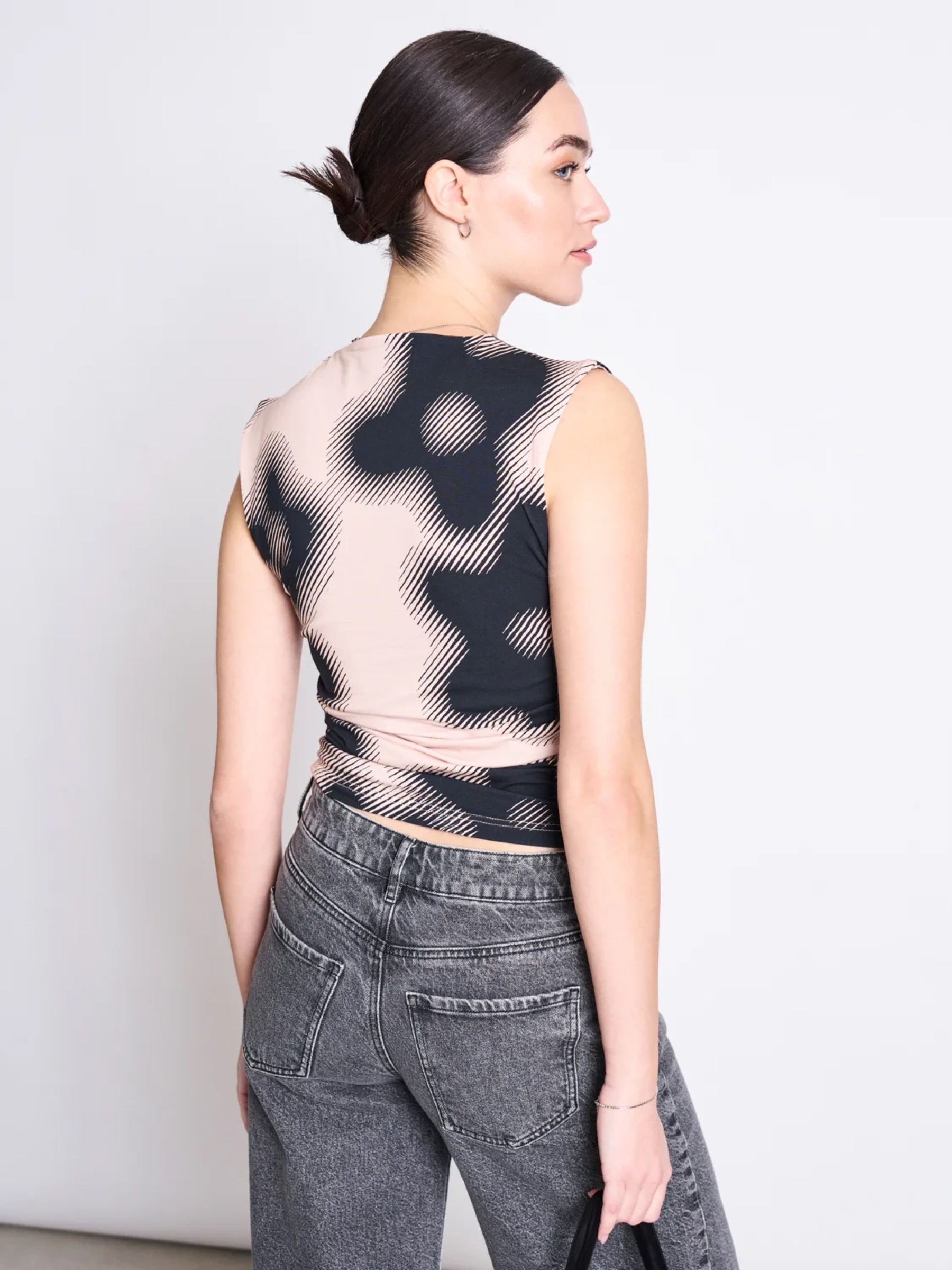 Ruffle Top Rafo digital flower print Jan 'n June