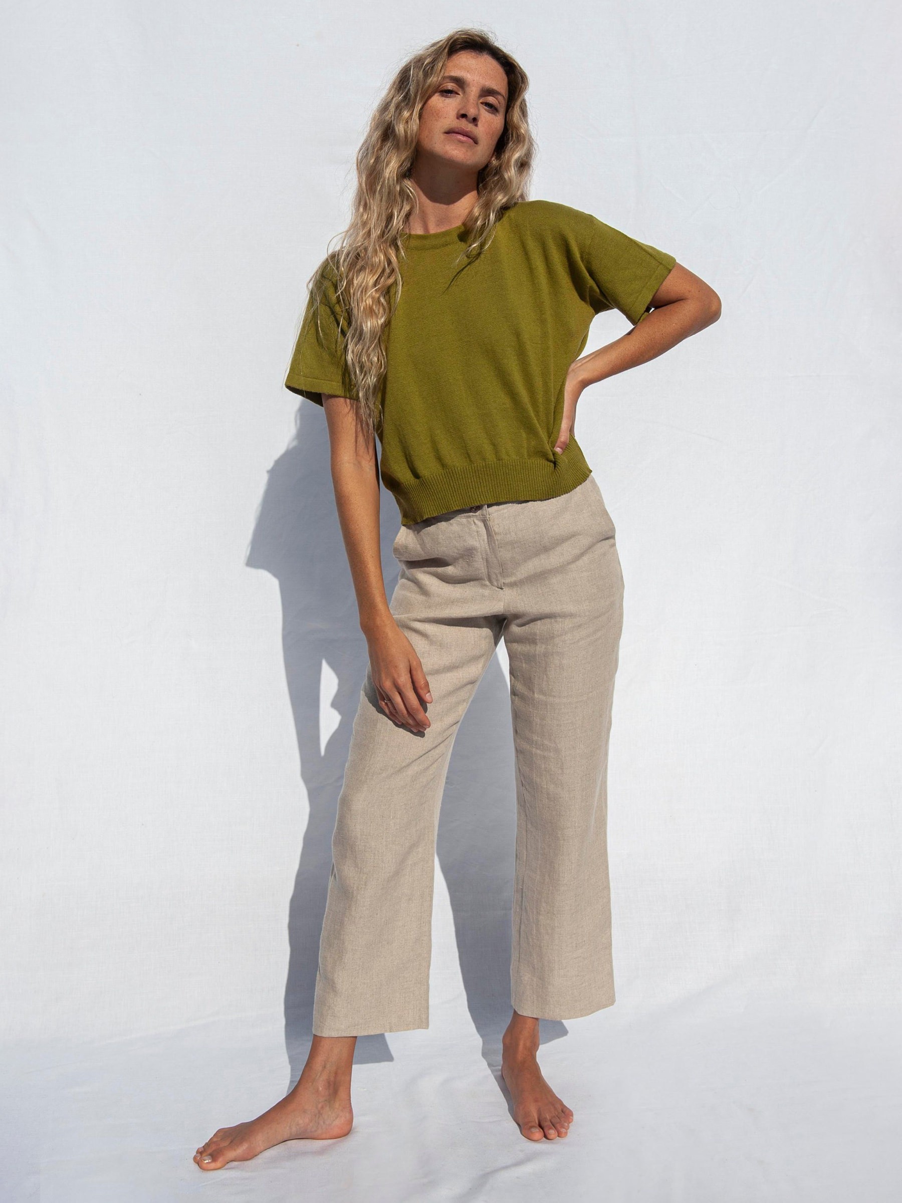 T-Shirt El Sur Knit Top moss green Jungle Folk
