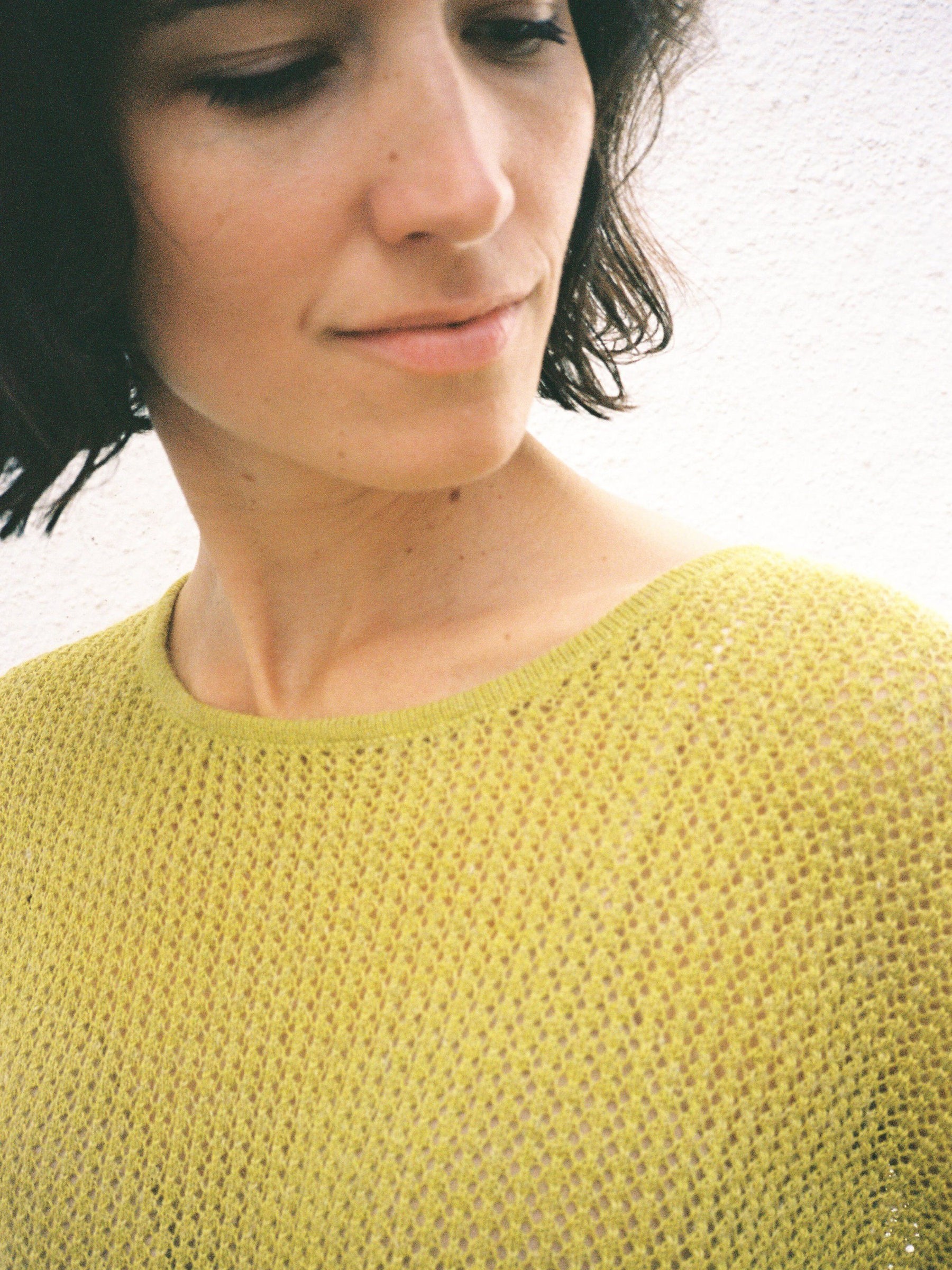 T-Shirt Delia Knit Top lime Jungle Folk