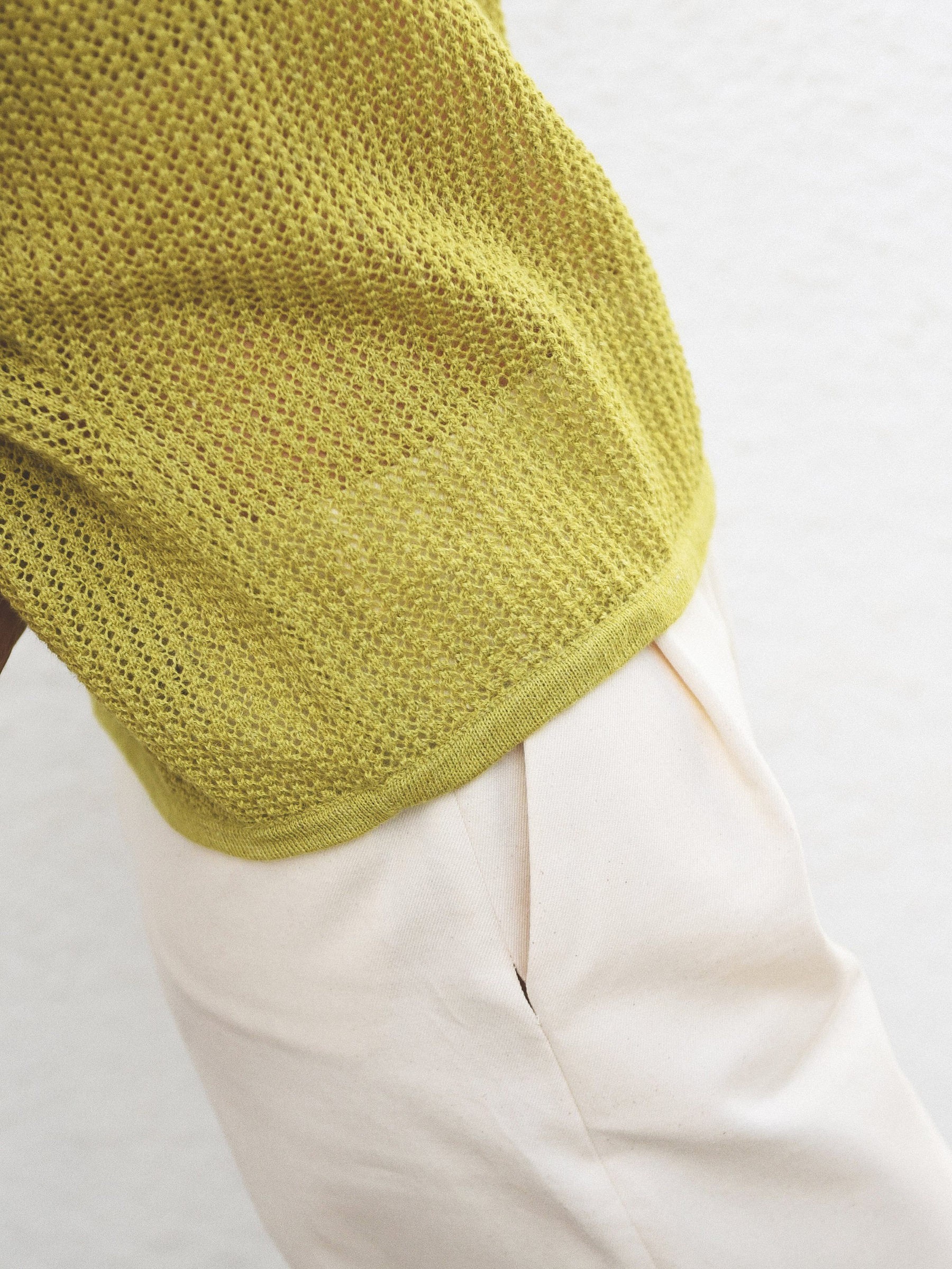 T-Shirt Delia Knit Top lime Jungle Folk