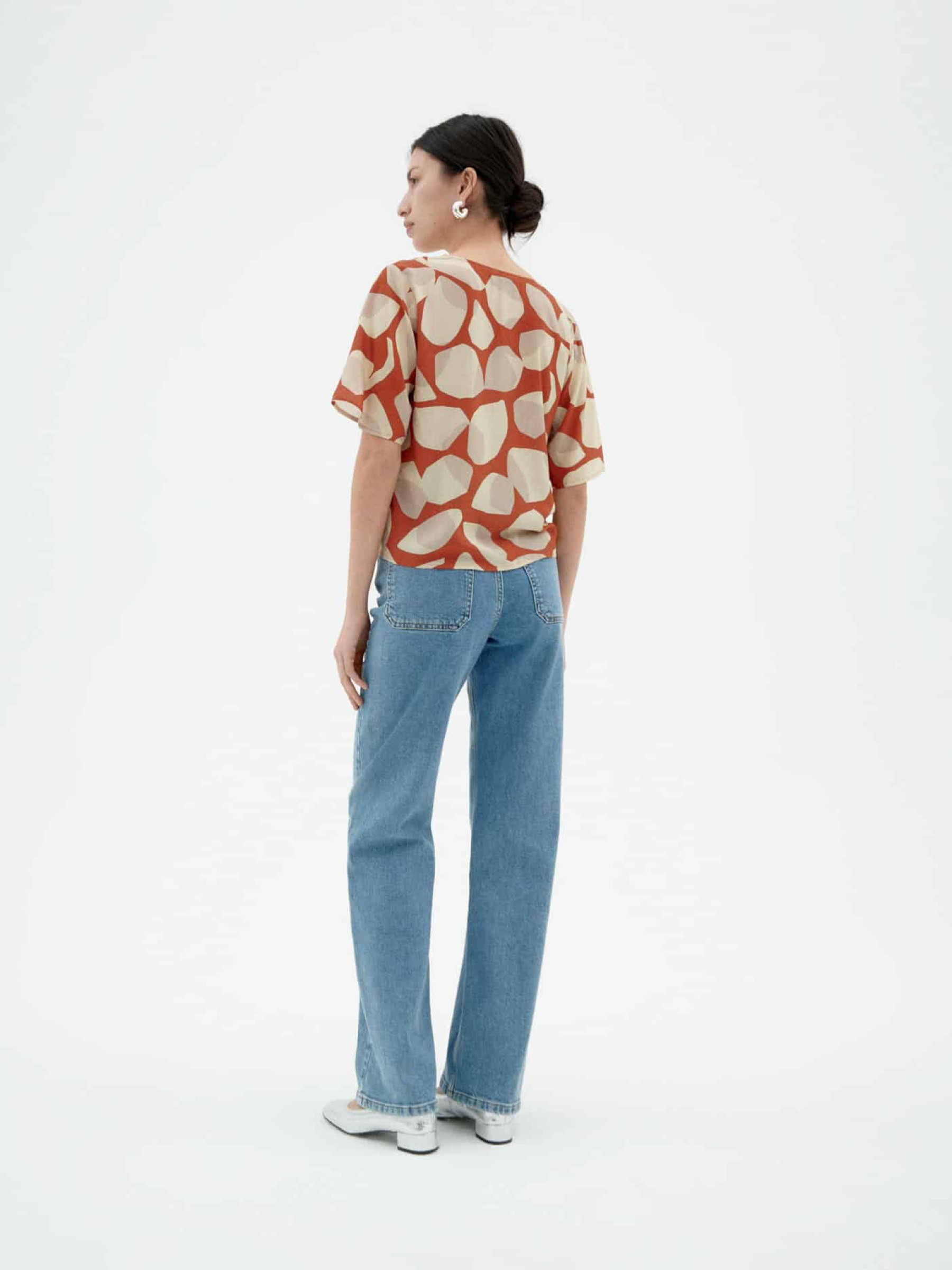 Bluse Libelula Blouse leaf light Thinking Mu