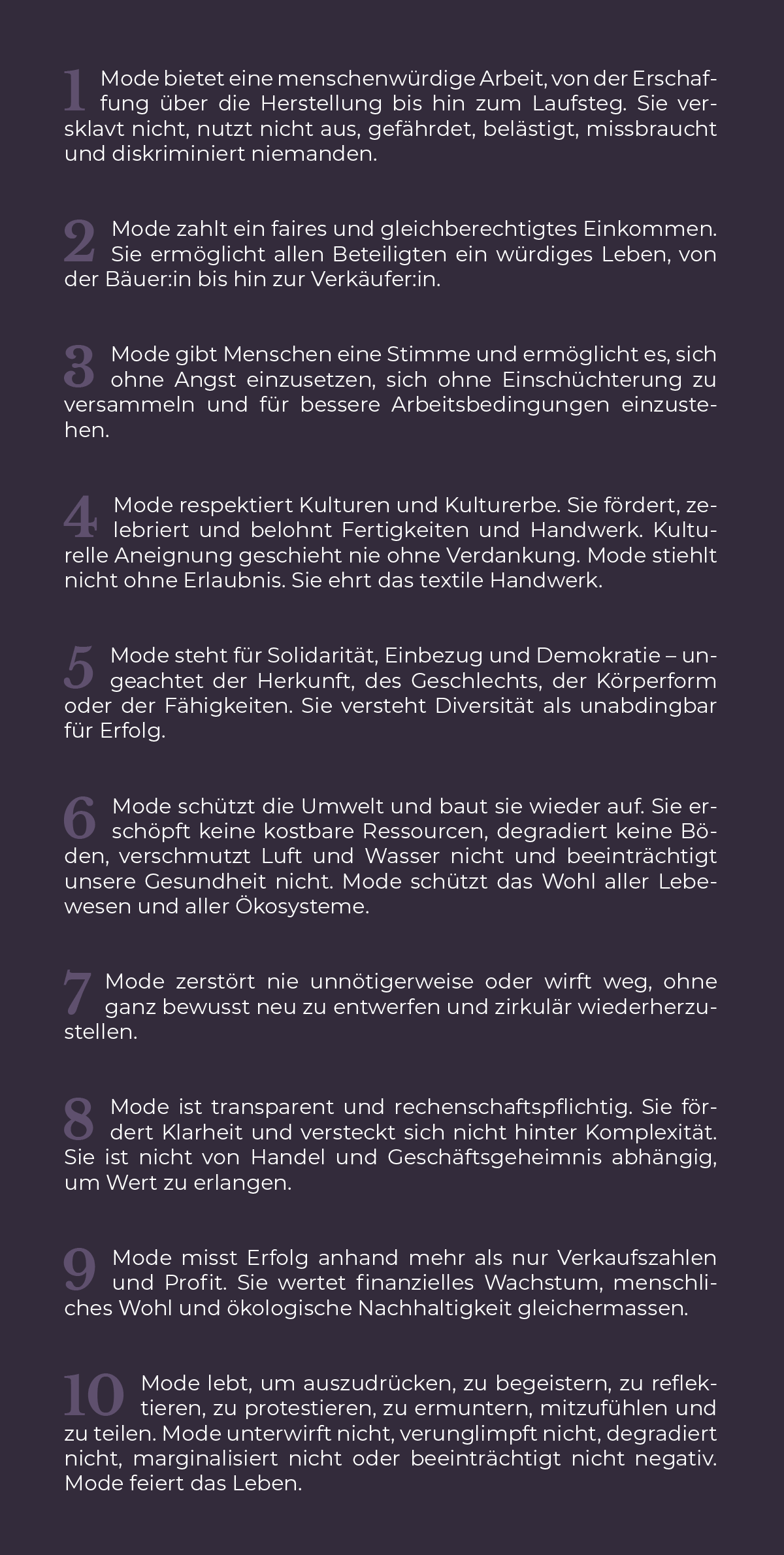 Manifesto Fashion Revolution