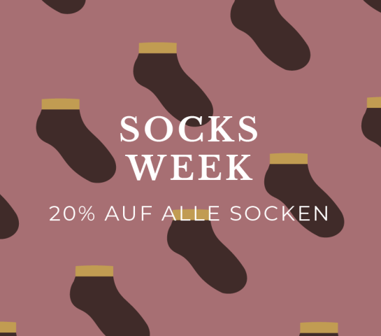 20% Rabatt auf alle Socken während der SOCKS WEEK!